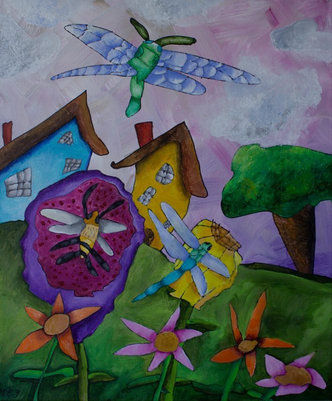 Dragonflies and the Sunrise