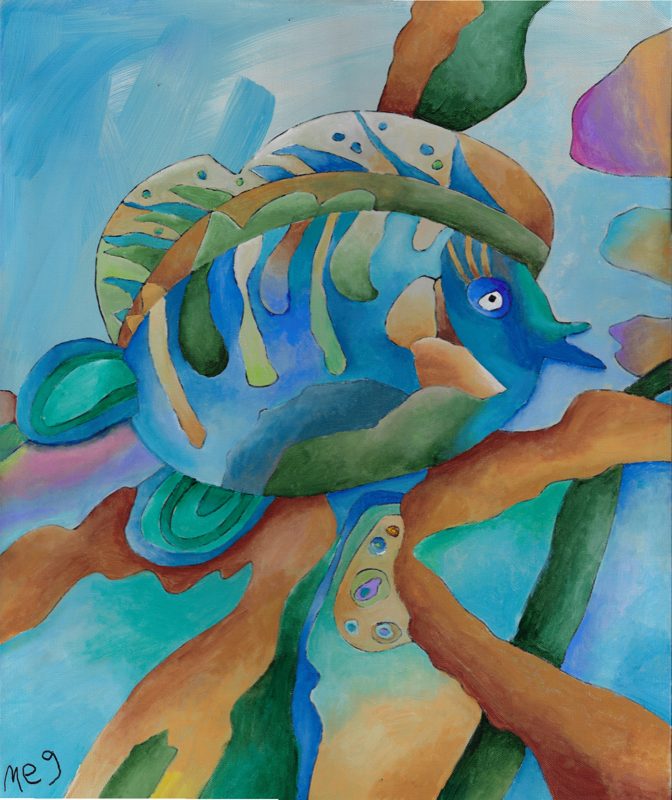 Fish Underwater in the Deep