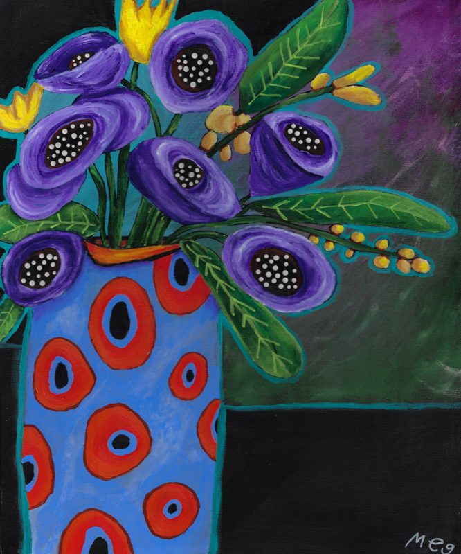 The Happy Purple Flowers