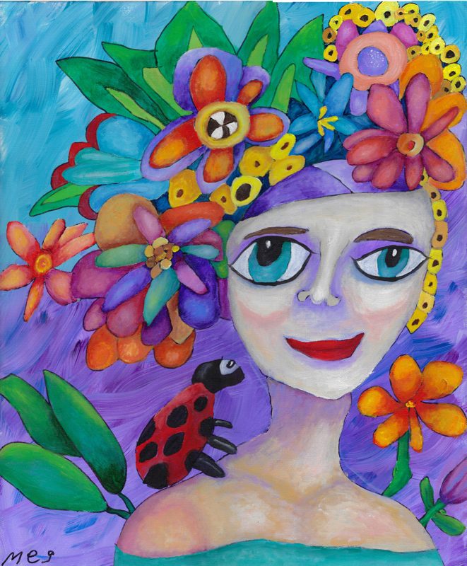 The Blue-eyed Girl With the Flowers