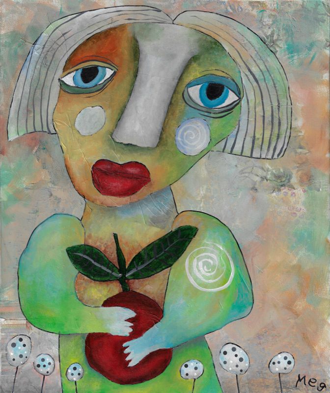 Tinkerbell Holds the Apple