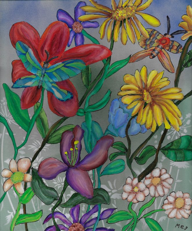 Summertime Flowers in the Meadow
