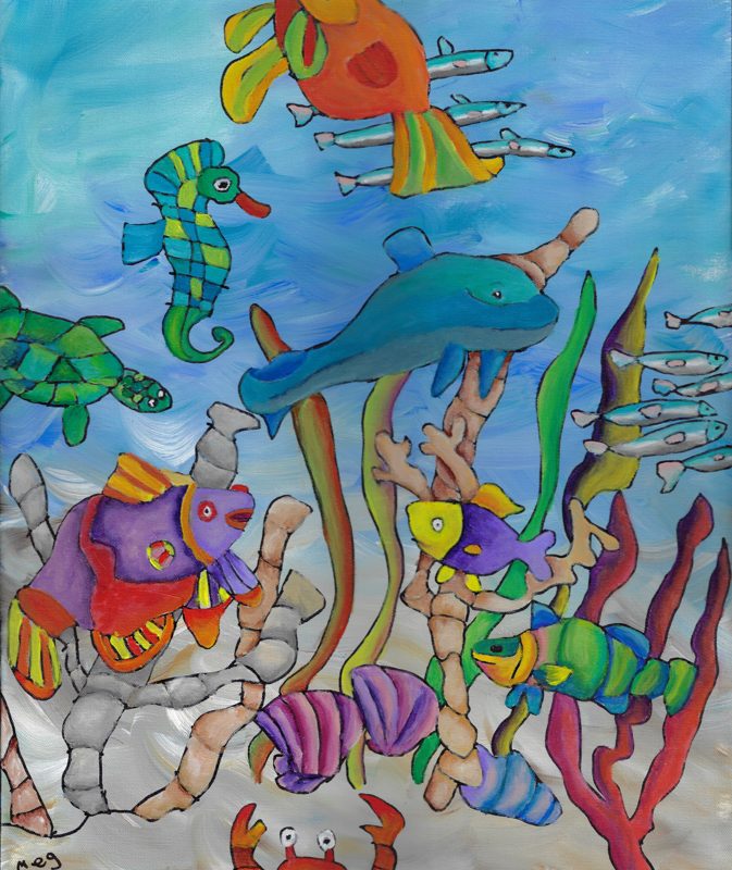 Fish and Friends in the Ocean